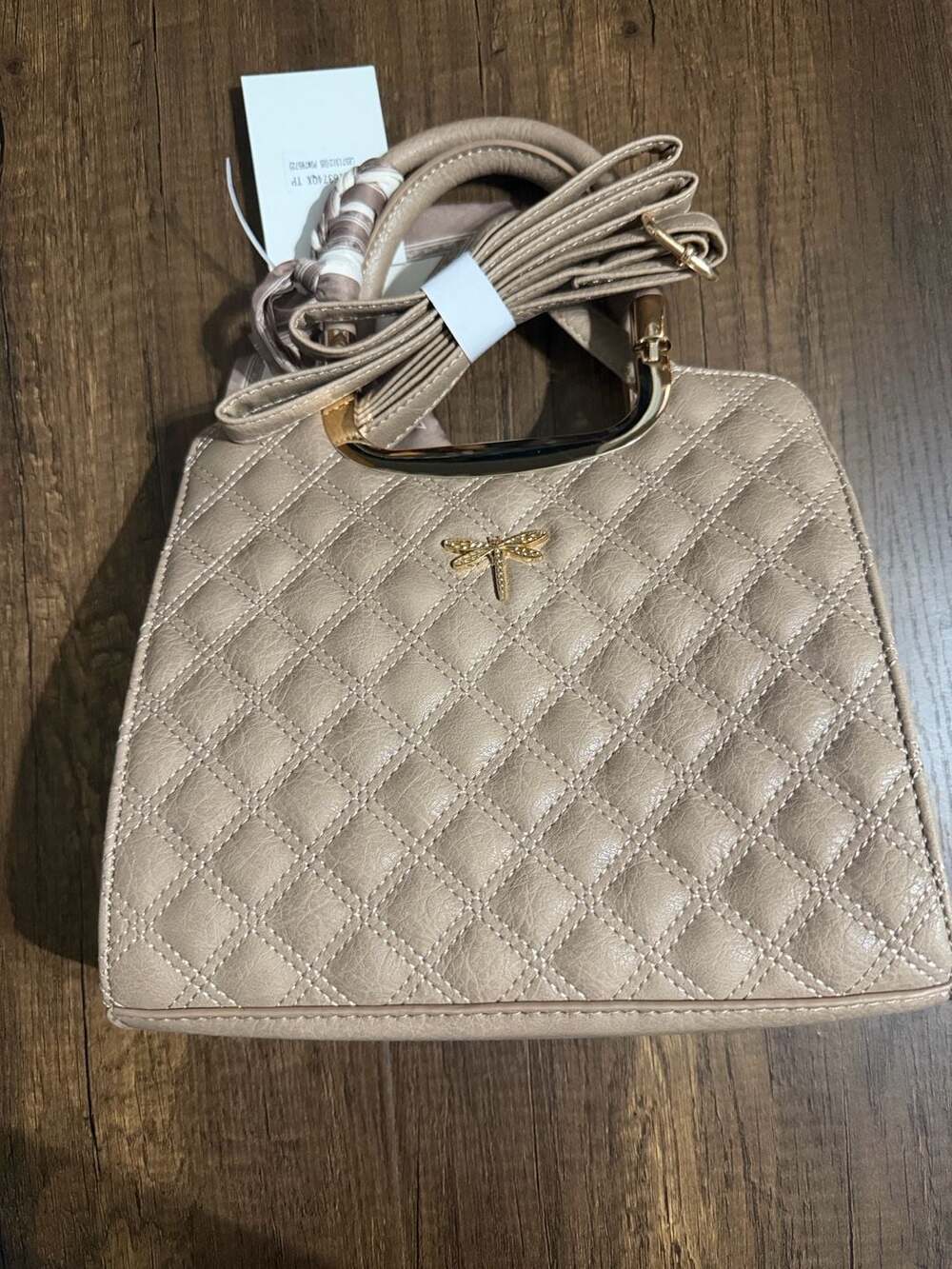 Le Bag Los Angeles Quilted Purse With Removable Shoulder Strap NWT
